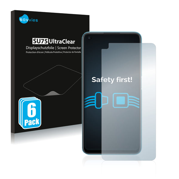 6x Savvies SU75 Screen Protector for Oppo A36