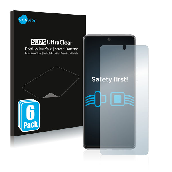 6x Savvies SU75 Screen Protector for Samsung Galaxy A73 5G