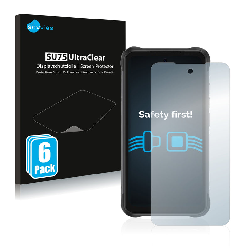 6x Savvies SU75 Screen Protector for Umidigi Bison GT2 Pro 5G