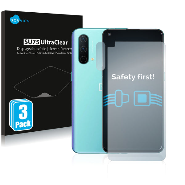 6x Savvies SU75 Screen Protector for OnePlus Nord CE 5G (Front + cam)
