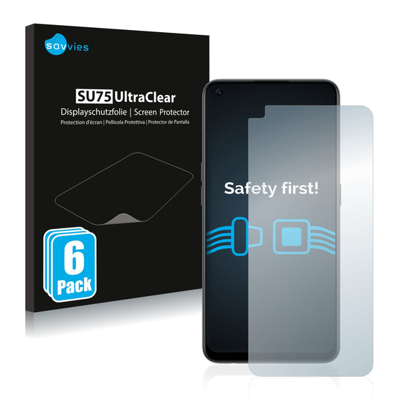 6x Savvies SU75 Screen Protector for OnePlus Nord CE 2 5G