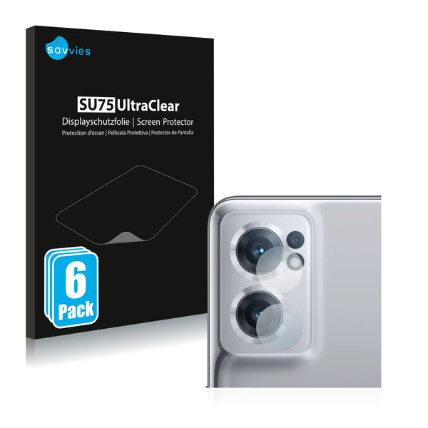 6x Savvies SU75 Screen Protector for OnePlus Nord CE 2 5G (ONLY Camera)