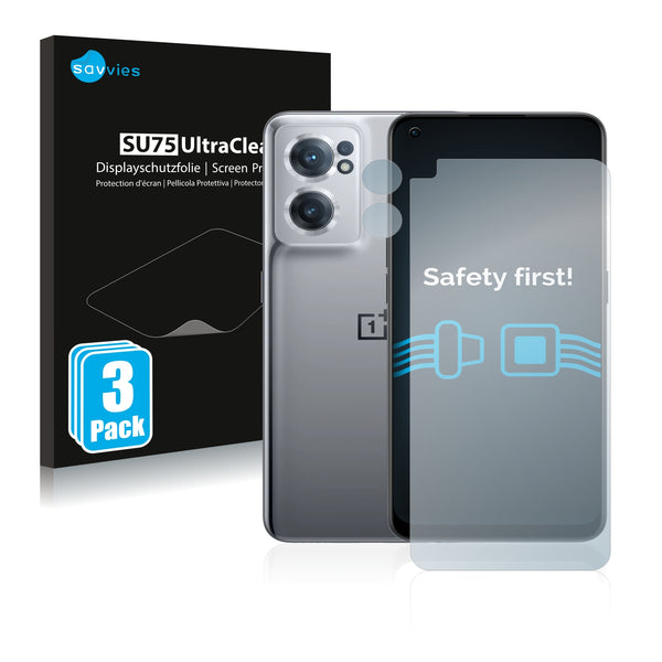 6x Savvies SU75 Screen Protector for OnePlus Nord CE 2 5G (Front + cam)