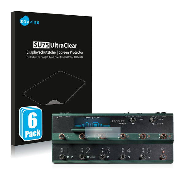 6x Savvies SU75 Screen Protector for Kemper Profiler Remote