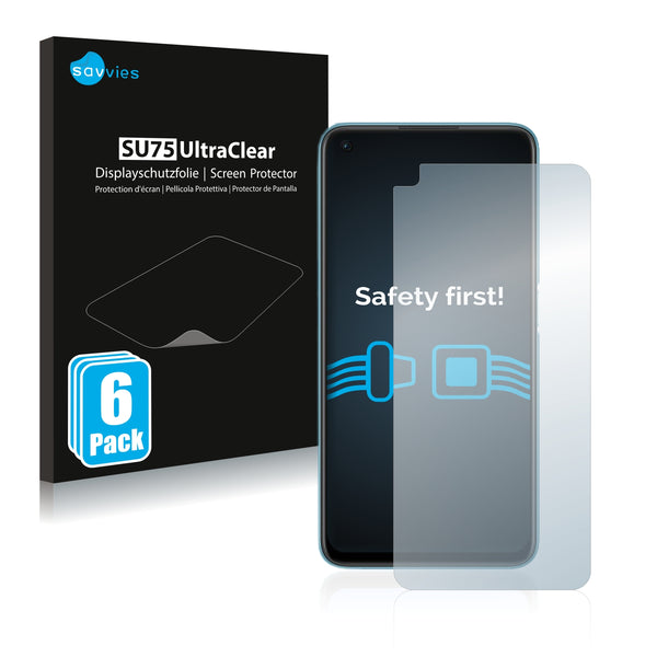 6x Savvies SU75 Screen Protector for Oppo A76