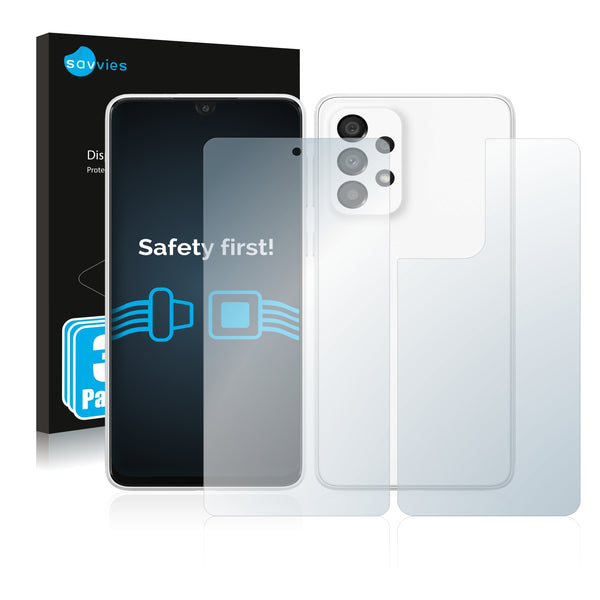 6x Savvies SU75 Screen Protector for Samsung Galaxy A33 5G (Front + Back)