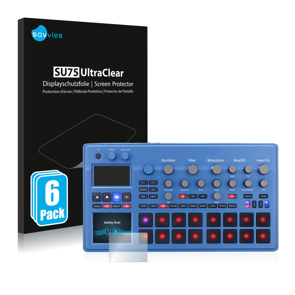 6x Savvies SU75 Screen Protector for Korg electribe