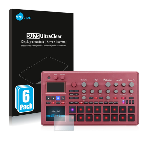 6x Savvies SU75 Screen Protector for Korg electribe Sampler