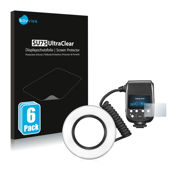 6x Savvies SU75 Screen Protector for Godox MF-R76