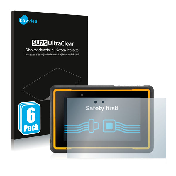6x Savvies SU75 Screen Protector for Getac ZX70 G2