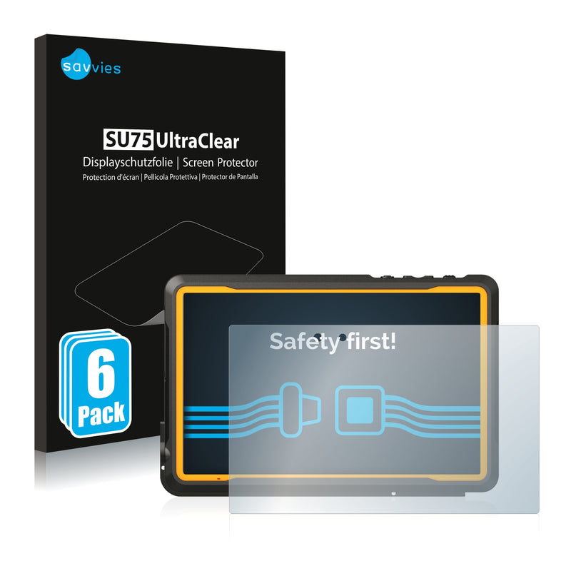 6x Savvies SU75 Screen Protector for Getac ZX70 G2-Ex