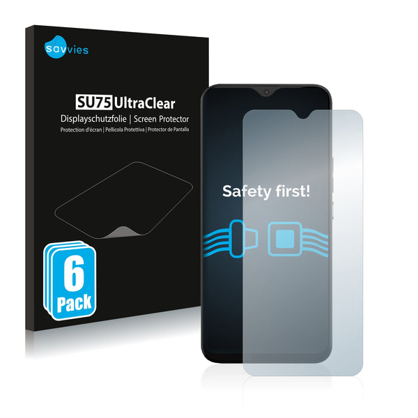 6x Savvies SU75 Screen Protector for Gigaset GS5 Lite