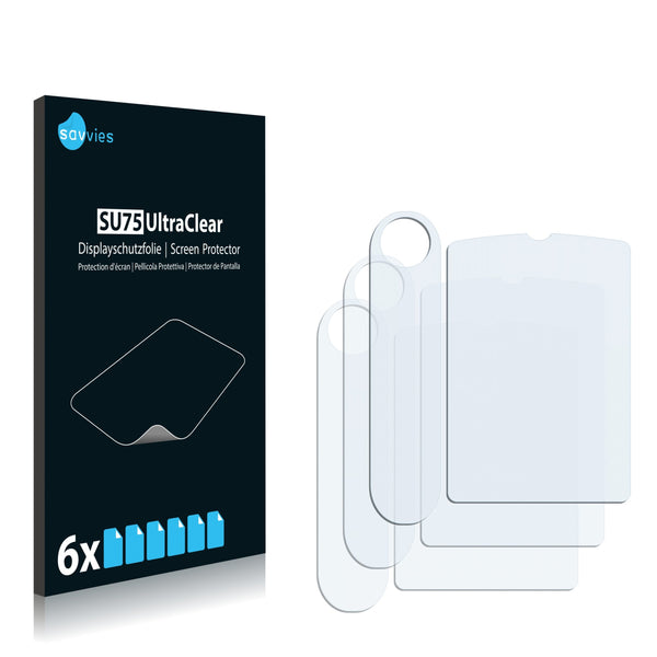 6x Savvies SU75 Screen Protector for Motorola W377