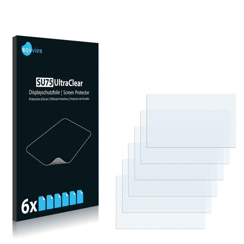 6x Savvies SU75 Screen Protector for Garmin n√ºvi 5000