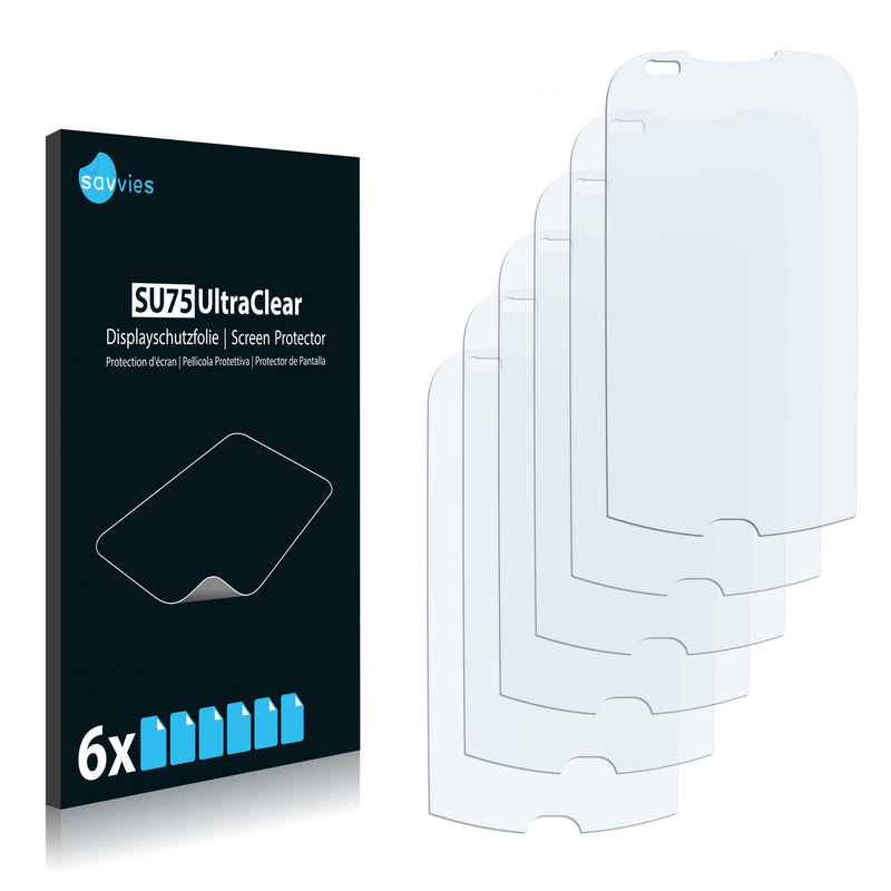 6x Savvies SU75 Screen Protector for Samsung Intercept