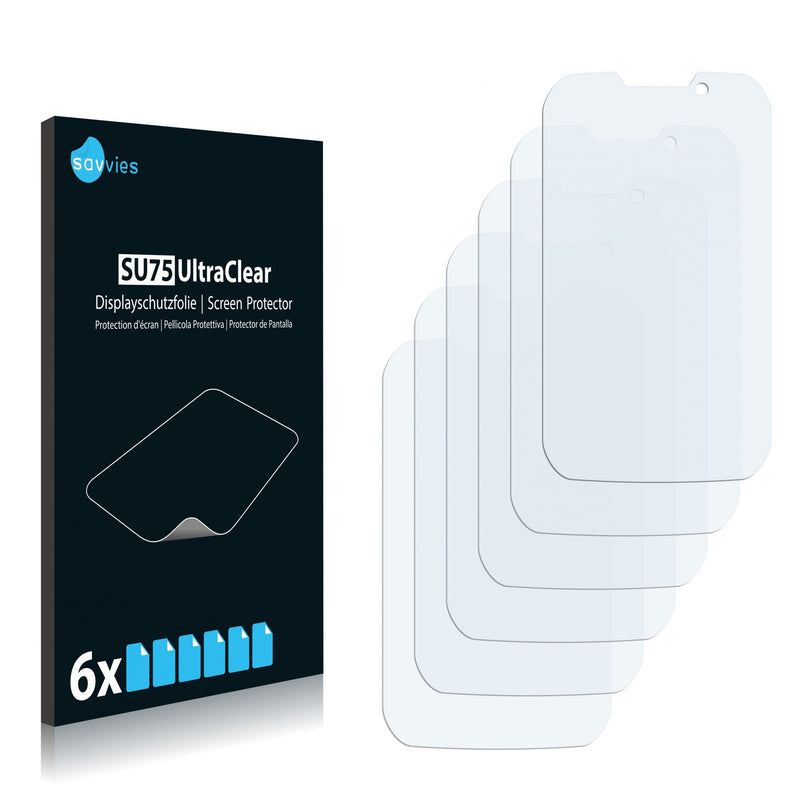 6x Savvies SU75 Screen Protector for Motorola Motosmart Mix XT550