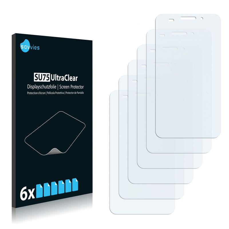 6x Savvies SU75 Screen Protector for ZTE Skate Acqua