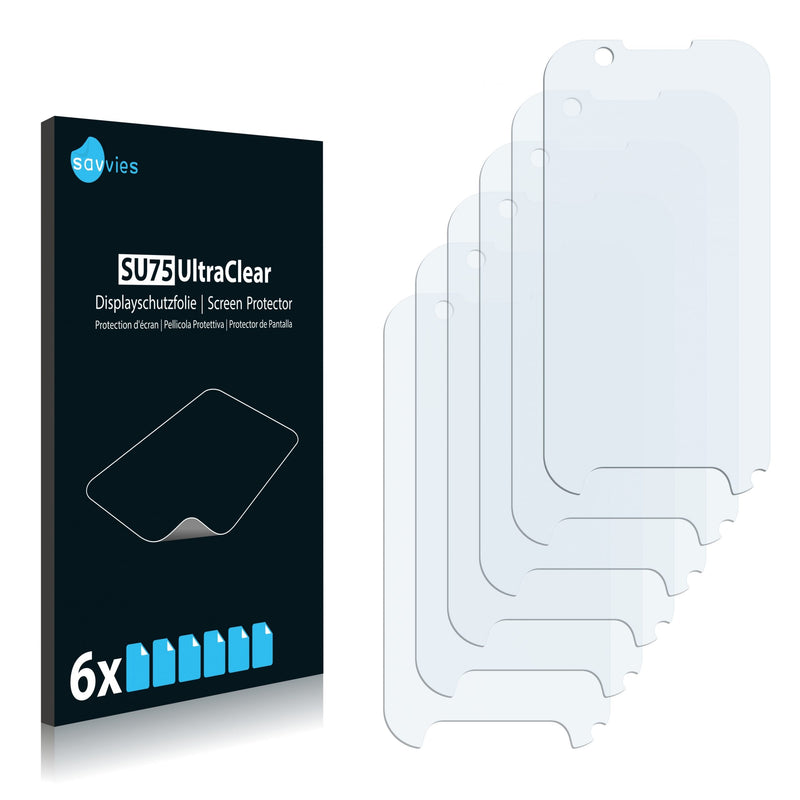 6x Savvies SU75 Screen Protector for Benefon p331