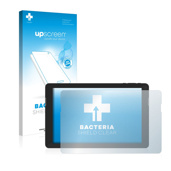 upscreen Bacteria Shield Clear Premium Antibacterial Screen Protector for TrekStor SurfTab xintron i 10.1 Fan Edition