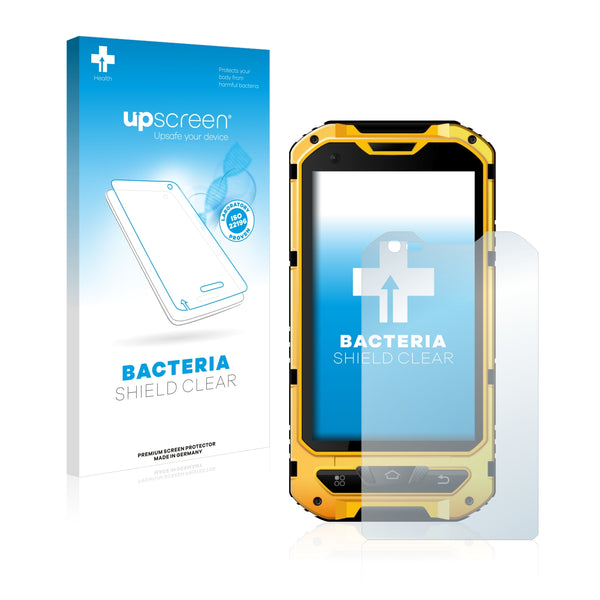 upscreen Bacteria Shield Clear Premium Antibacterial Screen Protector for Land Rover A8 IP68