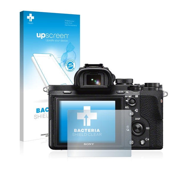 upscreen Bacteria Shield Clear Premium Antibacterial Screen Protector for Sony Alpha 7 II (ILCE-7M2)