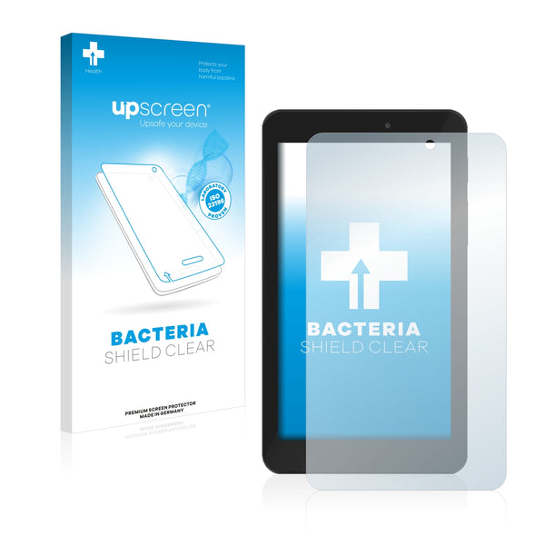 upscreen Bacteria Shield Clear Premium Antibacterial Screen Protector for TrekStor SurfTab breeze 7.0 quad