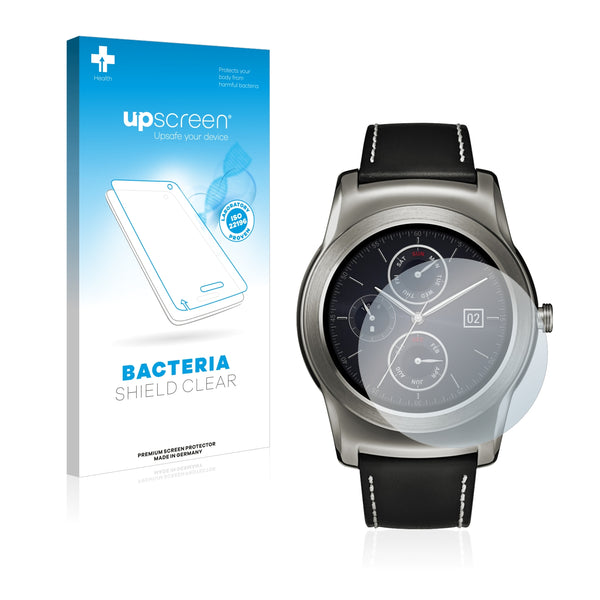 upscreen Bacteria Shield Clear Premium Antibacterial Screen Protector for LG Watch Urbane
