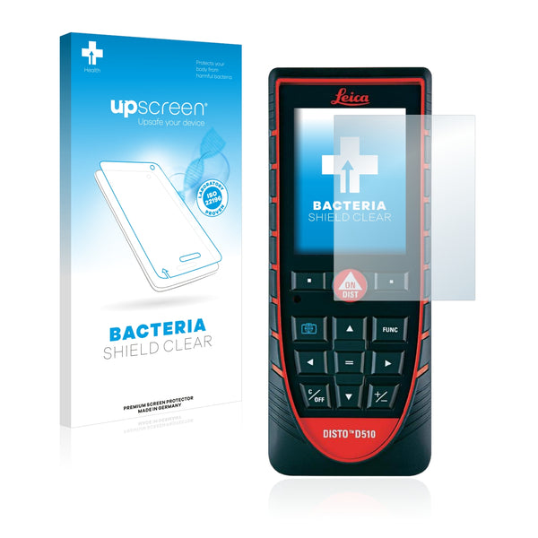 upscreen Bacteria Shield Clear Premium Antibacterial Screen Protector for Leica DISTO D510