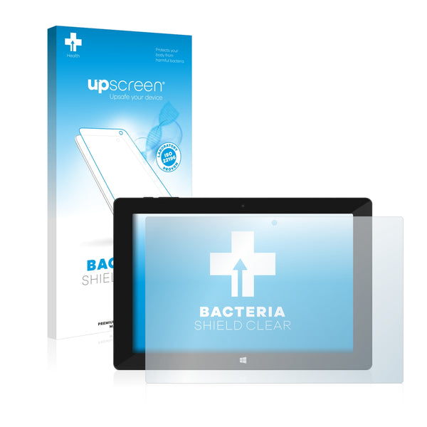 upscreen Bacteria Shield Clear Premium Antibacterial Screen Protector for TrekStor SurfTab Wintron 10.1 Pure
