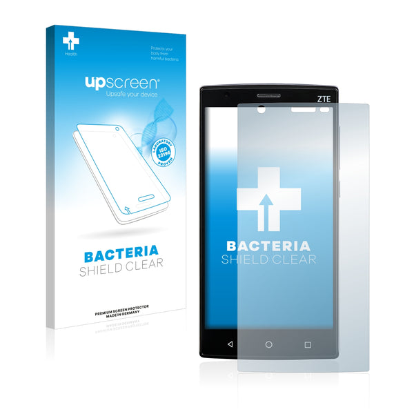 upscreen Bacteria Shield Clear Premium Antibacterial Screen Protector for ZTE ZMAX 2 2015