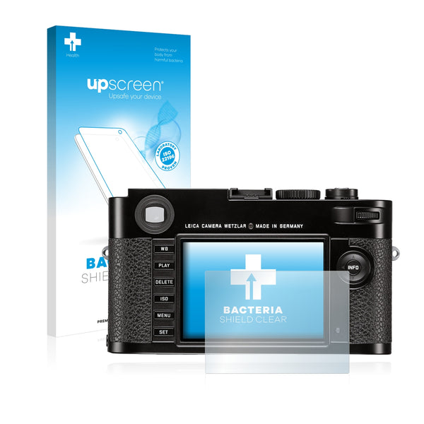 upscreen Bacteria Shield Clear Premium Antibacterial Screen Protector for Leica M (Typ 262)