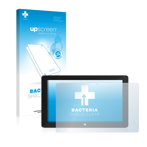 upscreen Bacteria Shield Clear Premium Antibacterial Screen Protector for TrekStor SurfTab Twin 11.6 (Volks-Tablet 2016)