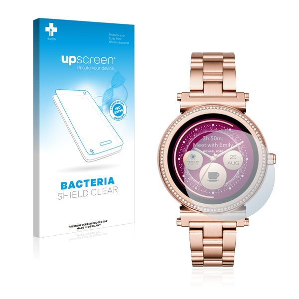 upscreen Bacteria Shield Clear Premium Antibacterial Screen Protector for Michael Kors Access Sofie