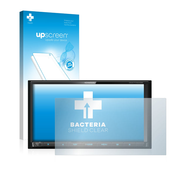 upscreen Bacteria Shield Clear Premium Antibacterial Screen Protector for Kenwood DNX7170DABS