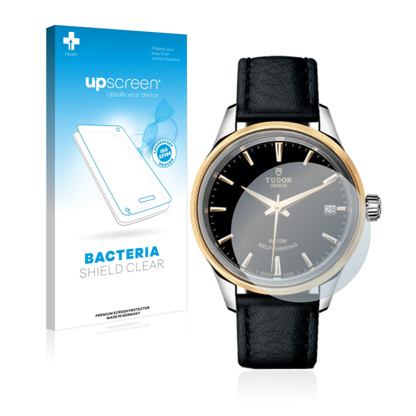 upscreen Bacteria Shield Clear Premium Antibacterial Screen Protector for Tudor Style (34 mm)