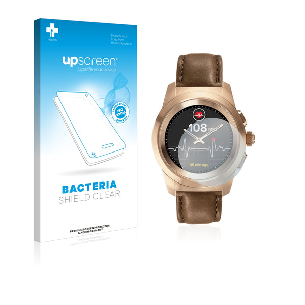 upscreen Bacteria Shield Clear Premium Antibacterial Screen Protector for MyKronoz ZeTime Premium Petite (39 mm)
