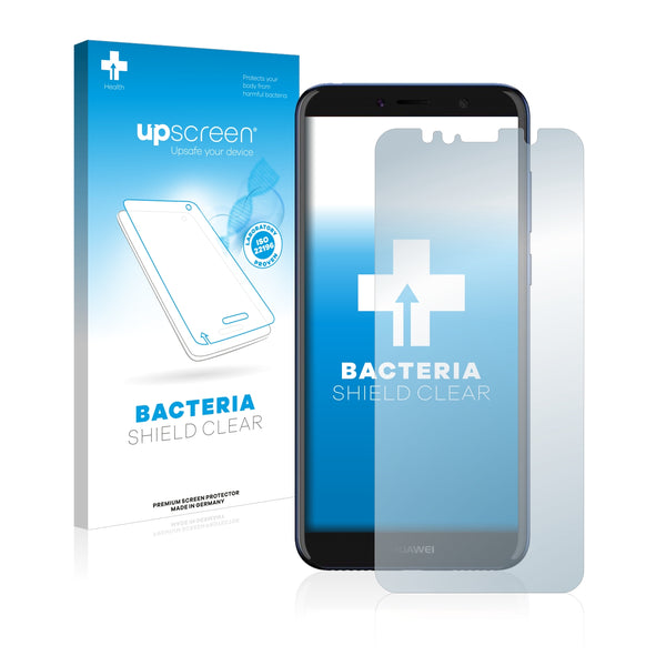 upscreen Bacteria Shield Clear Premium Antibacterial Screen Protector for Huawei Y6 2018