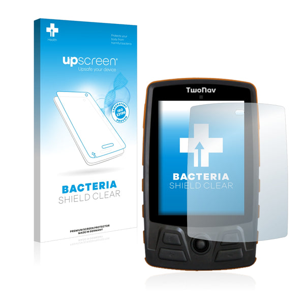 upscreen Bacteria Shield Clear Premium Antibacterial Screen Protector for TwoNav Trail