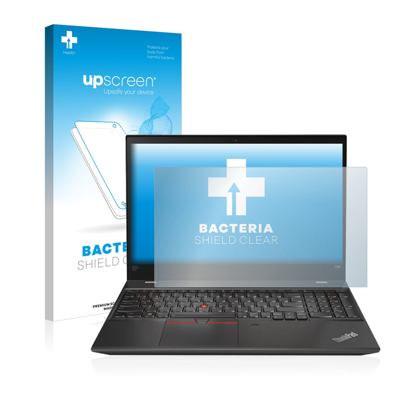 upscreen Bacteria Shield Clear Premium Antibacterial Screen Protector for Lenovo ThinkPad T580 (15.6)
