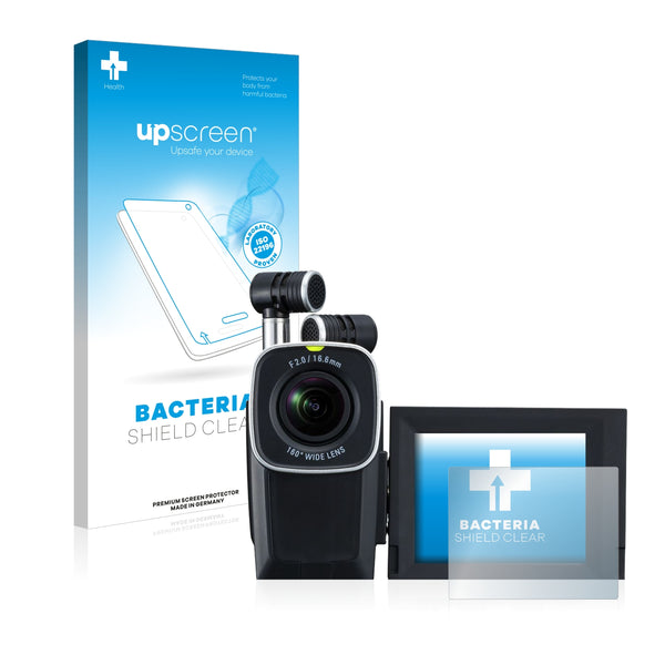upscreen Bacteria Shield Clear Premium Antibacterial Screen Protector for Zoom Q4n