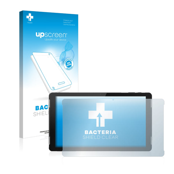 upscreen Bacteria Shield Clear Premium Antibacterial Screen Protector for TrekStor Surftab Theatre K13