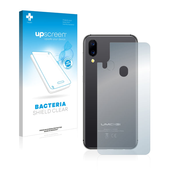 upscreen Bacteria Shield Clear Premium Antibacterial Screen Protector for Umidigi A3 (Back)