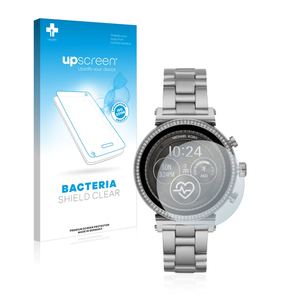 upscreen Bacteria Shield Clear Premium Antibacterial Screen Protector for Michael Kors Access Sofie 2.0