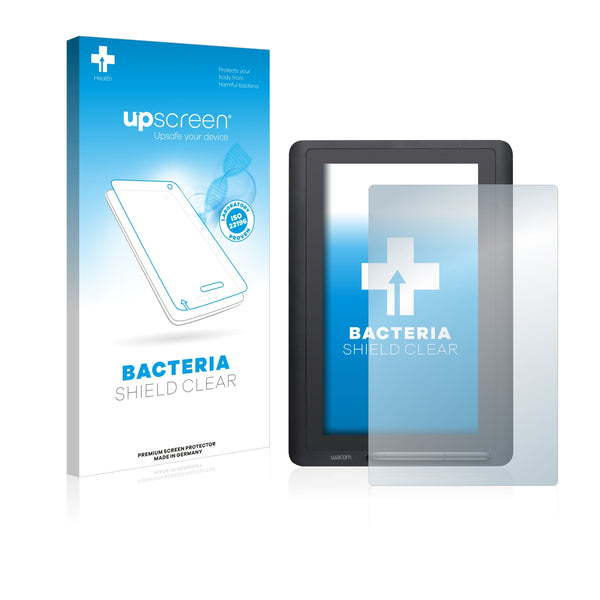 upscreen Bacteria Shield Clear Premium Antibacterial Screen Protector for Wacom DTK-1651