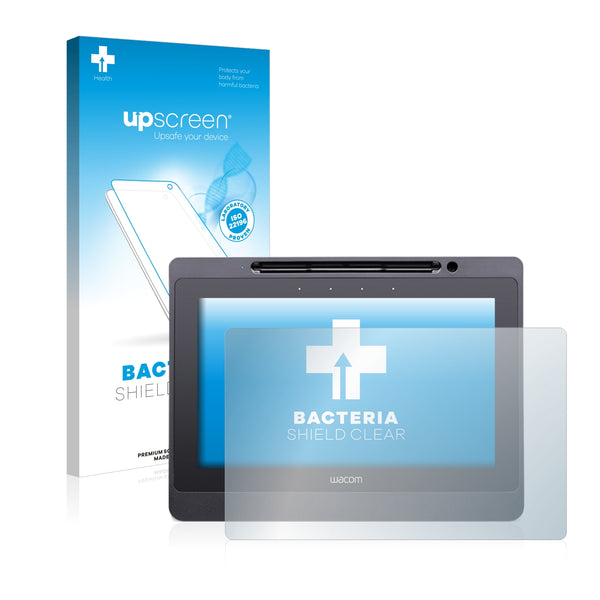 upscreen Bacteria Shield Clear Premium Antibacterial Screen Protector for Wacom DTU-1141