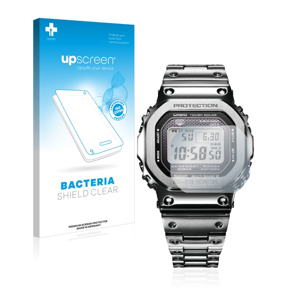 upscreen Bacteria Shield Clear Premium Antibacterial Screen Protector for Casio G-Shock GMW-B5000D-1ER