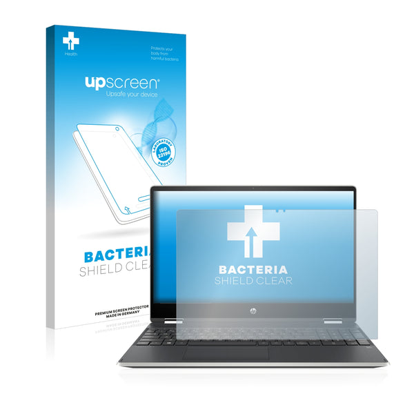 upscreen Bacteria Shield Clear Premium Antibacterial Screen Protector for HP Pavilion x360 Convertible 15-dq0102ng