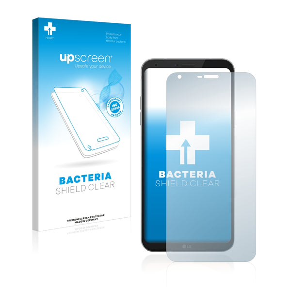 upscreen Bacteria Shield Clear Premium Antibacterial Screen Protector for LG Q6 Plus