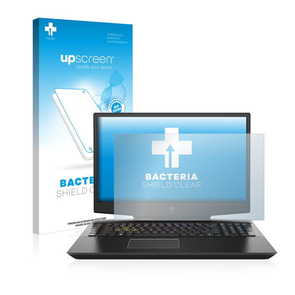 upscreen Bacteria Shield Clear Premium Antibacterial Screen Protector for HP Omen 17-cb0007ng