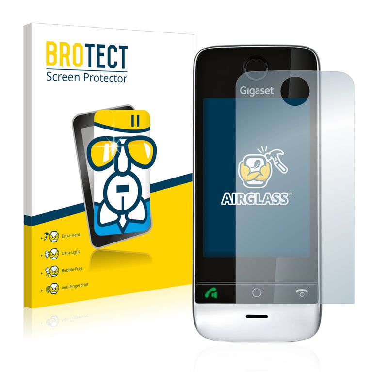BROTECT AirGlass Glass Screen Protector for Siemens Gigaset SL910 (circular cutout)